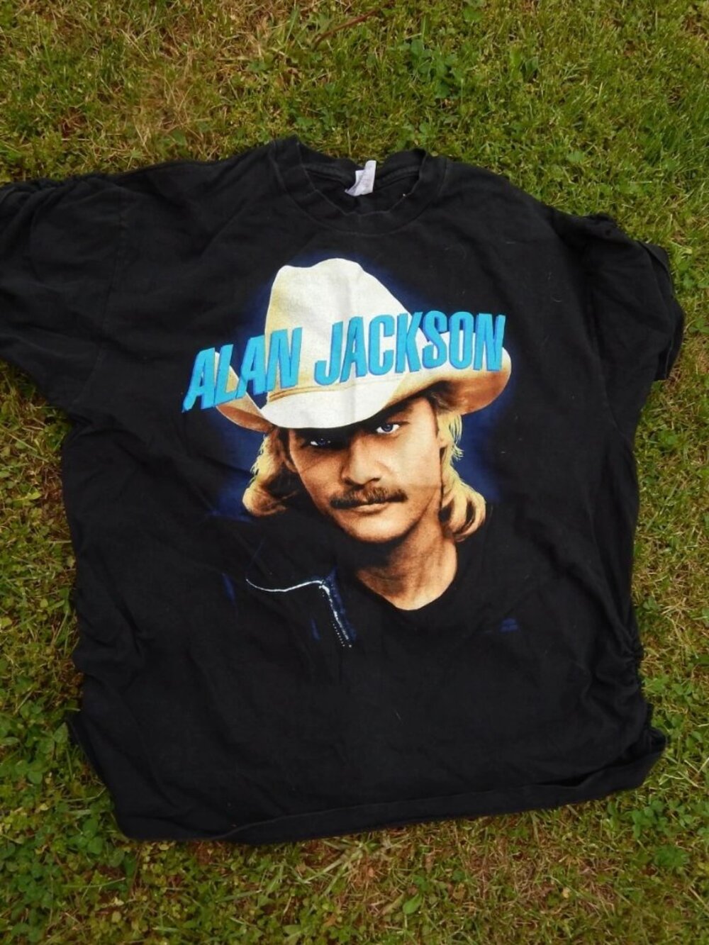 Vintage Womens XL Cinched Alan Jackson T Shirt